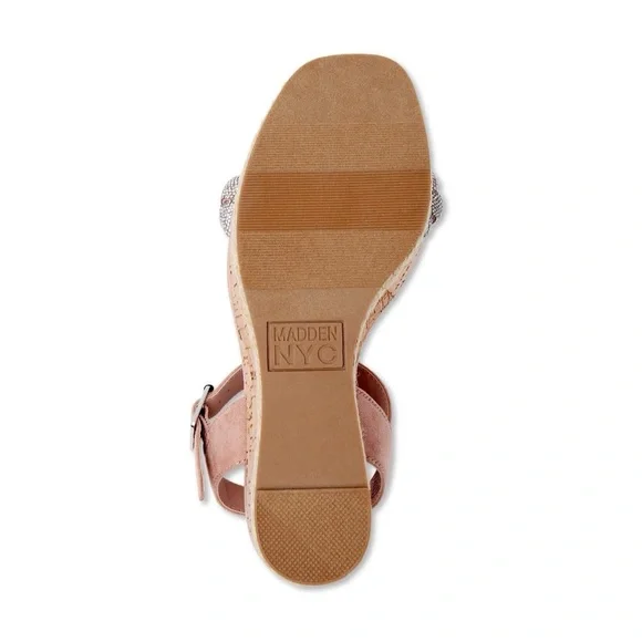 Madden NYC Blush Cream Wedge Sandals - Picture 5 of 6